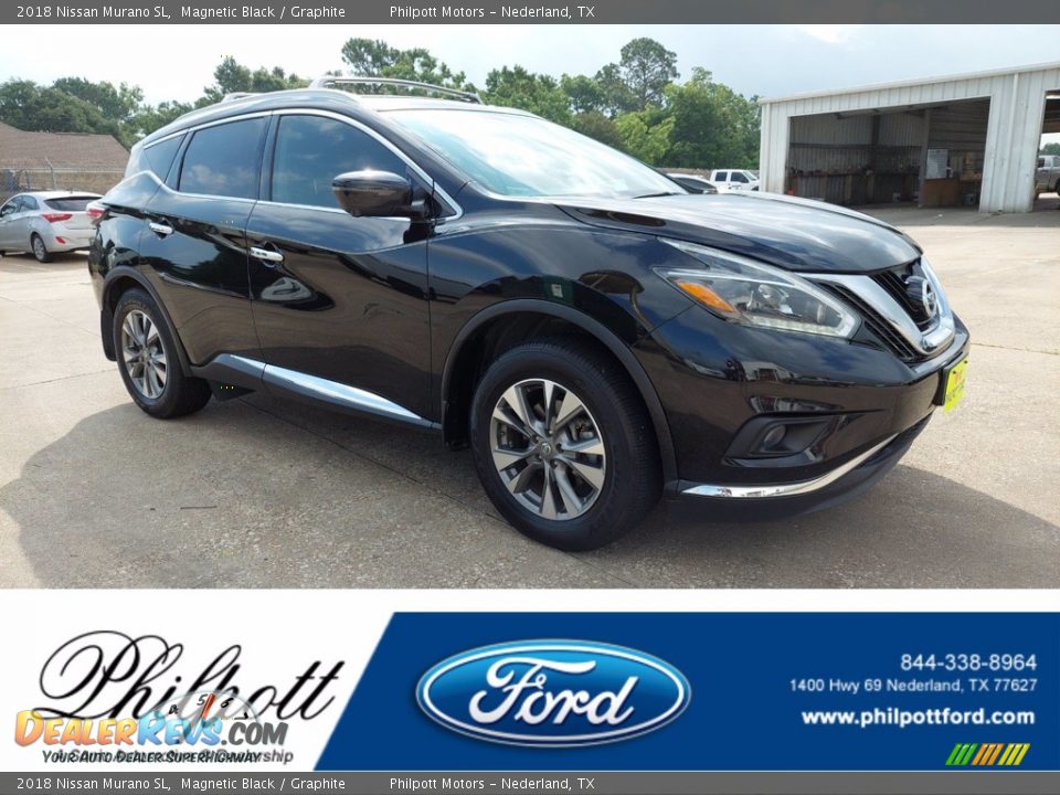 2018 Nissan Murano SL Magnetic Black / Graphite Photo #1