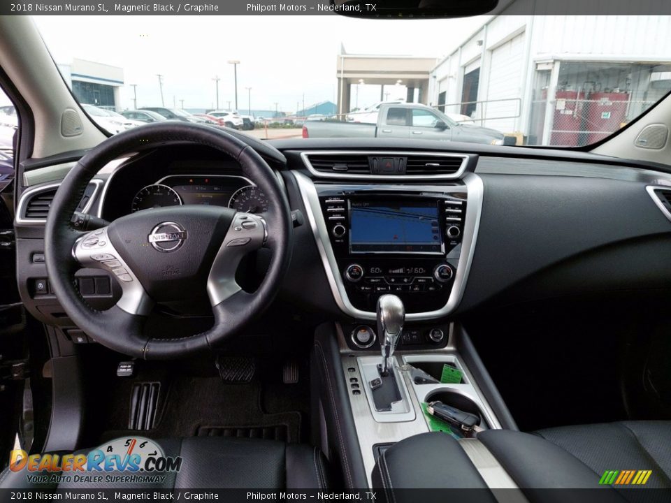 2018 Nissan Murano SL Magnetic Black / Graphite Photo #5