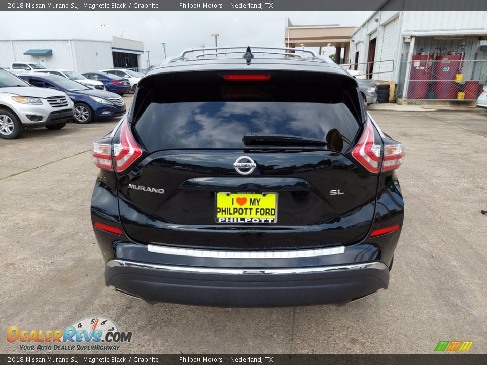 2018 Nissan Murano SL Magnetic Black / Graphite Photo #8