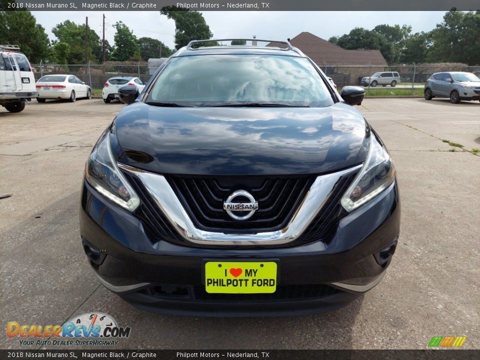 2018 Nissan Murano SL Magnetic Black / Graphite Photo #9