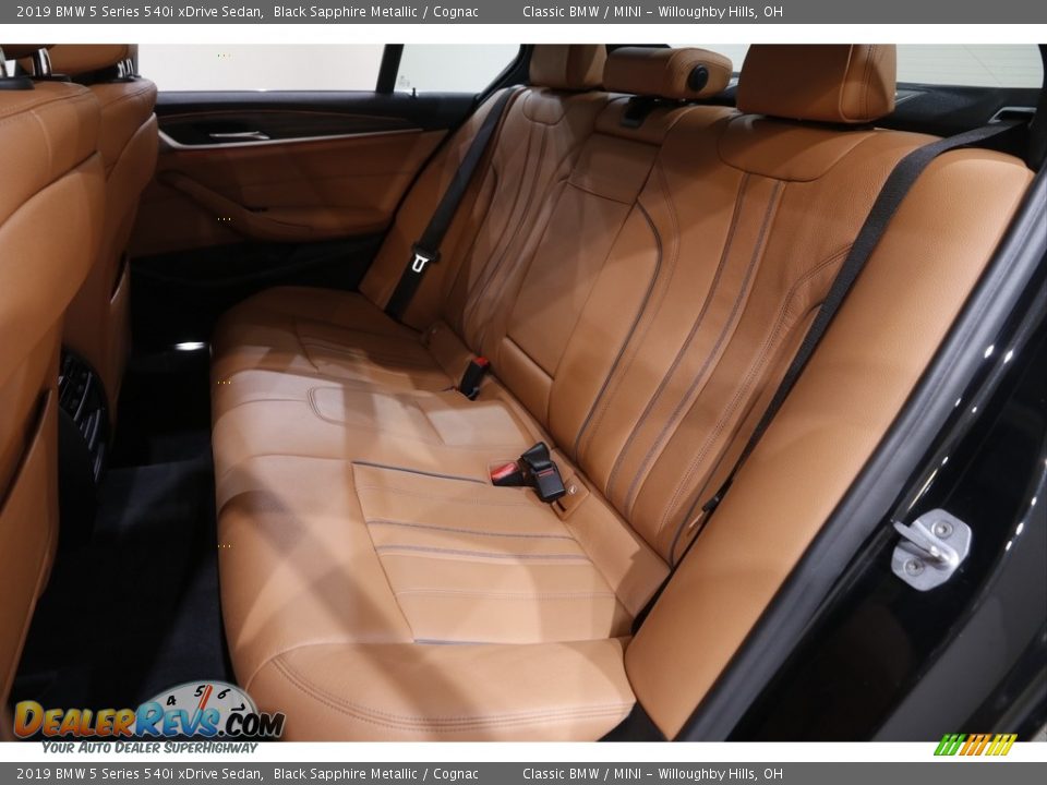 2019 BMW 5 Series 540i xDrive Sedan Black Sapphire Metallic / Cognac Photo #19