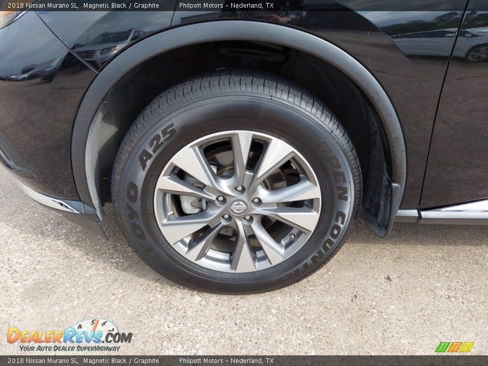 2018 Nissan Murano SL Magnetic Black / Graphite Photo #10