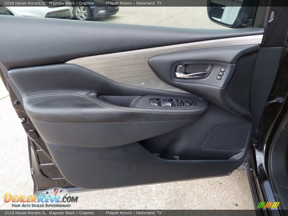 2018 Nissan Murano SL Magnetic Black / Graphite Photo #13