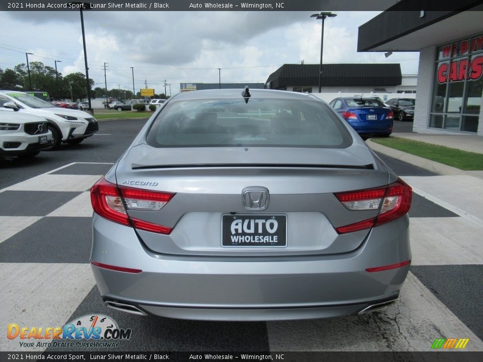 2021 Honda Accord Sport Lunar Silver Metallic / Black Photo #4