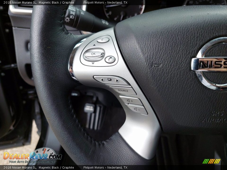 2018 Nissan Murano SL Magnetic Black / Graphite Photo #16