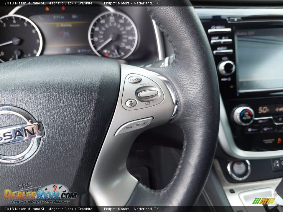 2018 Nissan Murano SL Magnetic Black / Graphite Photo #17
