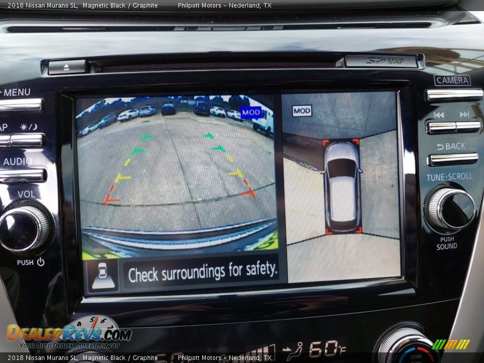 2018 Nissan Murano SL Magnetic Black / Graphite Photo #20