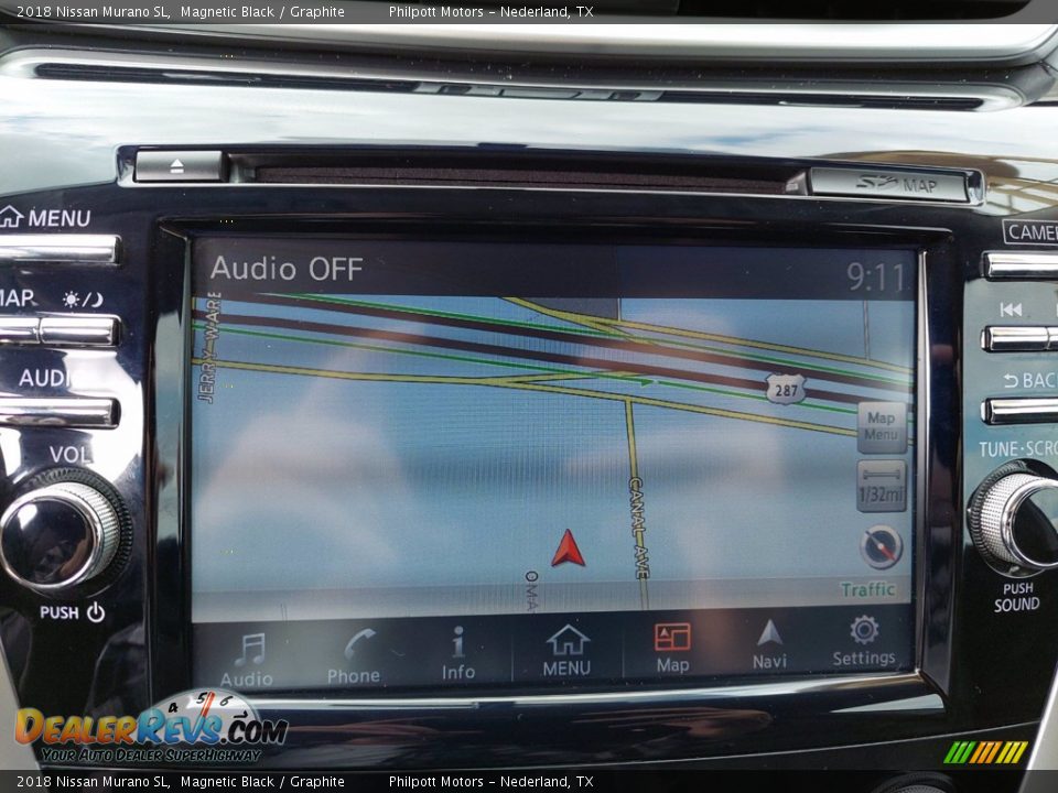 2018 Nissan Murano SL Magnetic Black / Graphite Photo #21