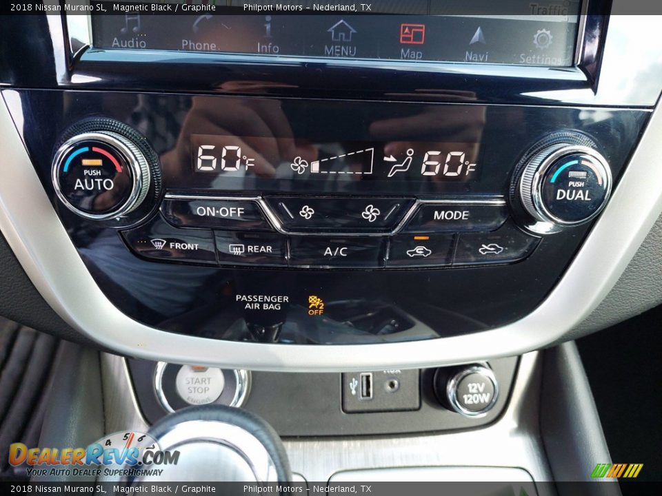 2018 Nissan Murano SL Magnetic Black / Graphite Photo #22