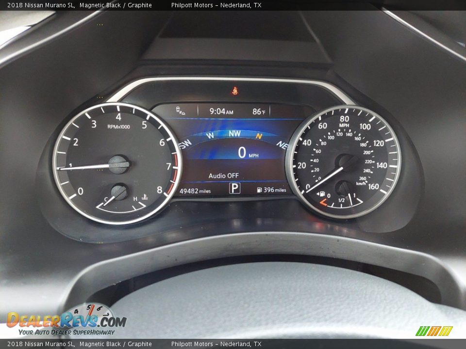 2018 Nissan Murano SL Magnetic Black / Graphite Photo #23