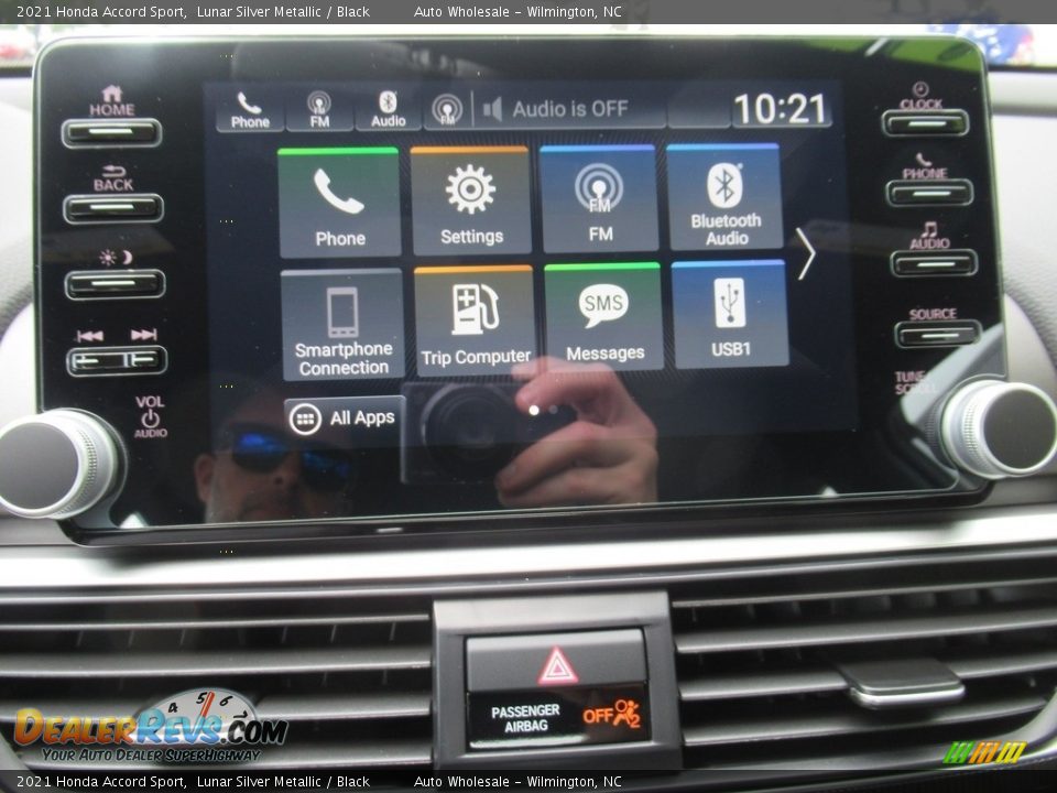 2021 Honda Accord Sport Lunar Silver Metallic / Black Photo #16