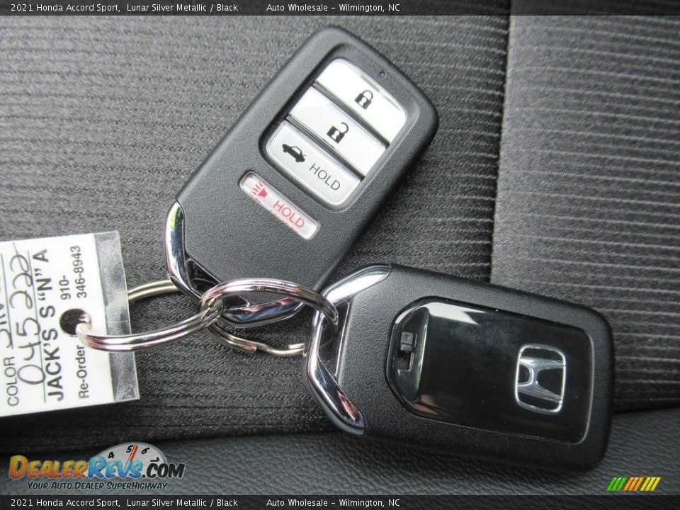2021 Honda Accord Sport Lunar Silver Metallic / Black Photo #20