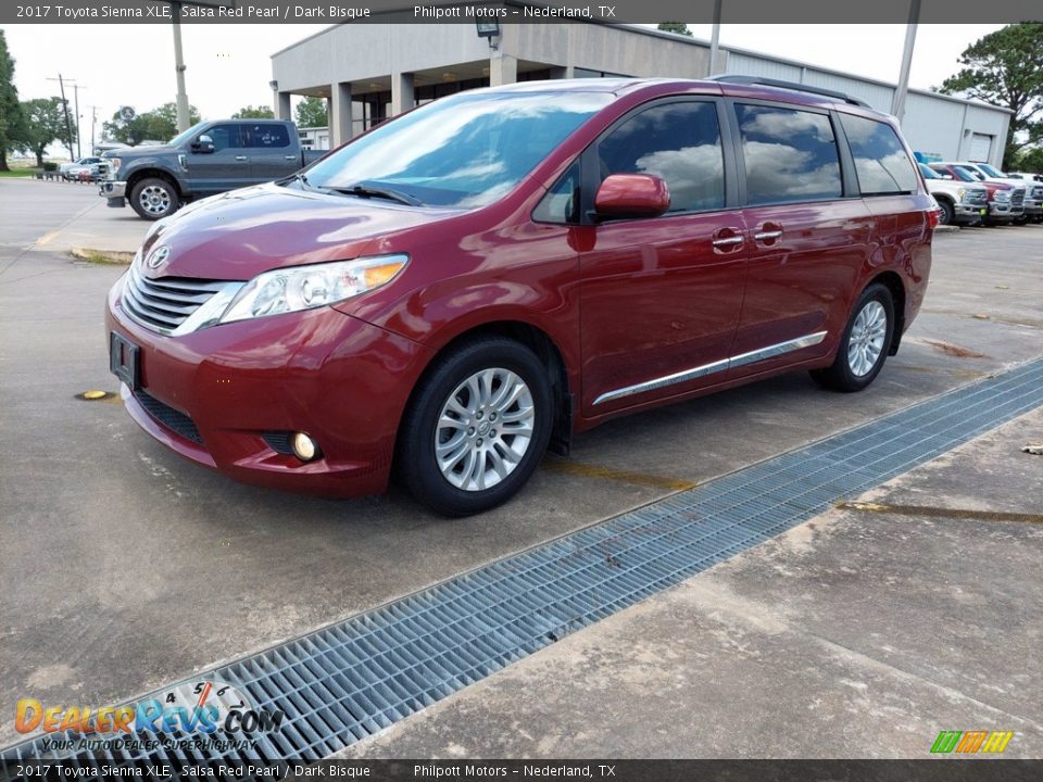 2017 Toyota Sienna XLE Salsa Red Pearl / Dark Bisque Photo #2