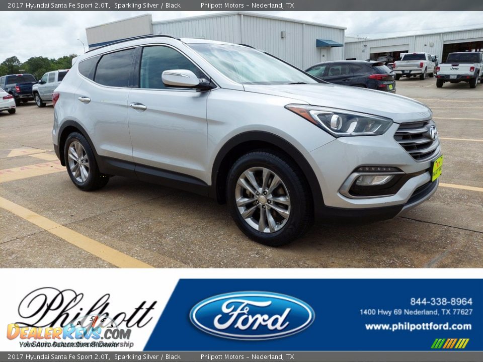 2017 Hyundai Santa Fe Sport 2.0T Sparkling Silver / Black Photo #1