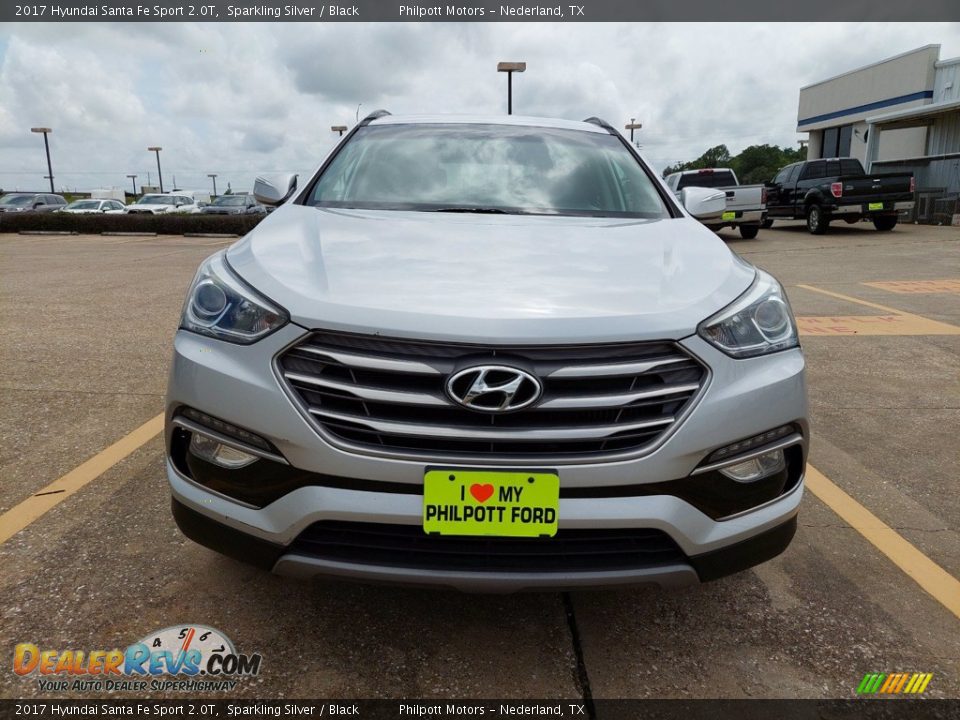 2017 Hyundai Santa Fe Sport 2.0T Sparkling Silver / Black Photo #9