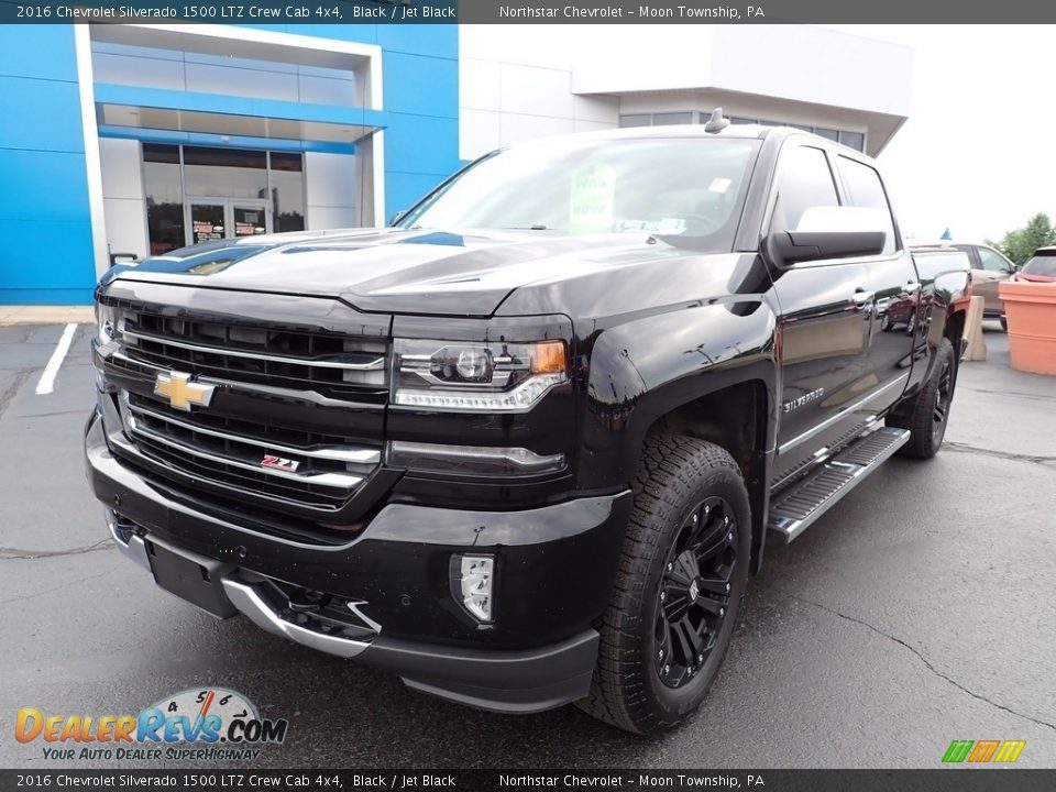 2016 Chevrolet Silverado 1500 LTZ Crew Cab 4x4 Black / Jet Black Photo #2