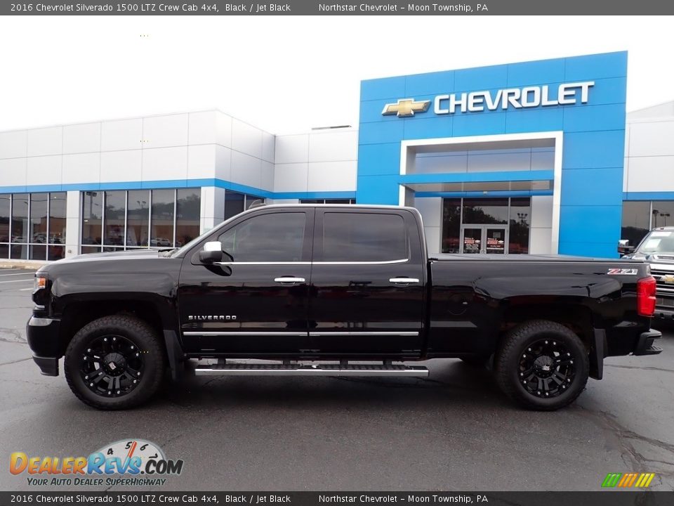 Black 2016 Chevrolet Silverado 1500 LTZ Crew Cab 4x4 Photo #3