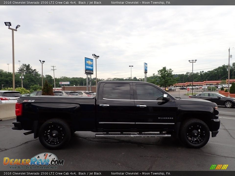 2016 Chevrolet Silverado 1500 LTZ Crew Cab 4x4 Black / Jet Black Photo #9