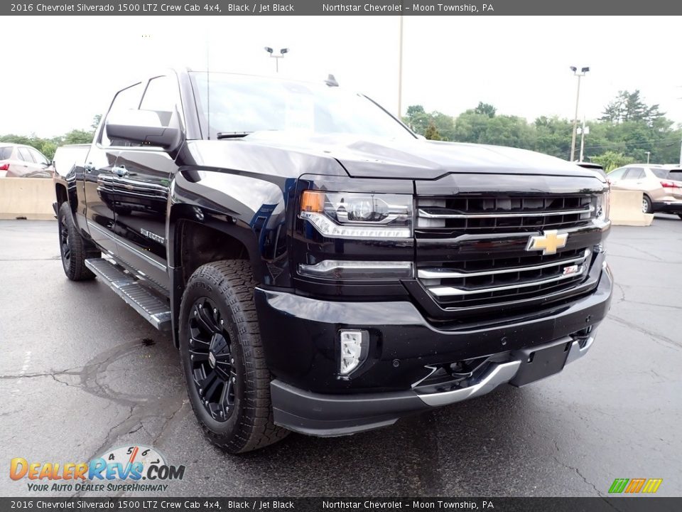 2016 Chevrolet Silverado 1500 LTZ Crew Cab 4x4 Black / Jet Black Photo #11