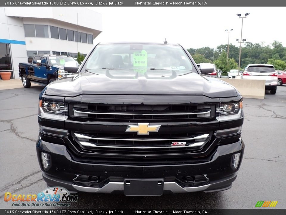 2016 Chevrolet Silverado 1500 LTZ Crew Cab 4x4 Black / Jet Black Photo #12