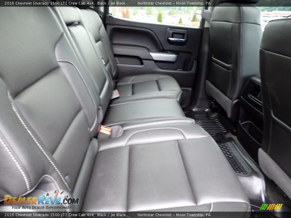 Rear Seat of 2016 Chevrolet Silverado 1500 LTZ Crew Cab 4x4 Photo #18