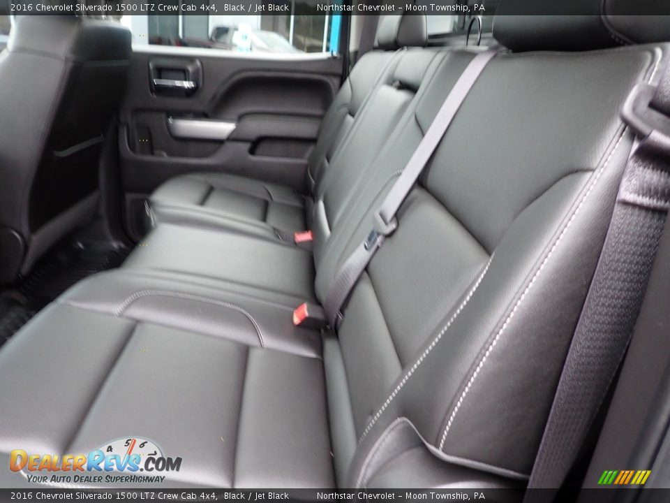 Rear Seat of 2016 Chevrolet Silverado 1500 LTZ Crew Cab 4x4 Photo #20