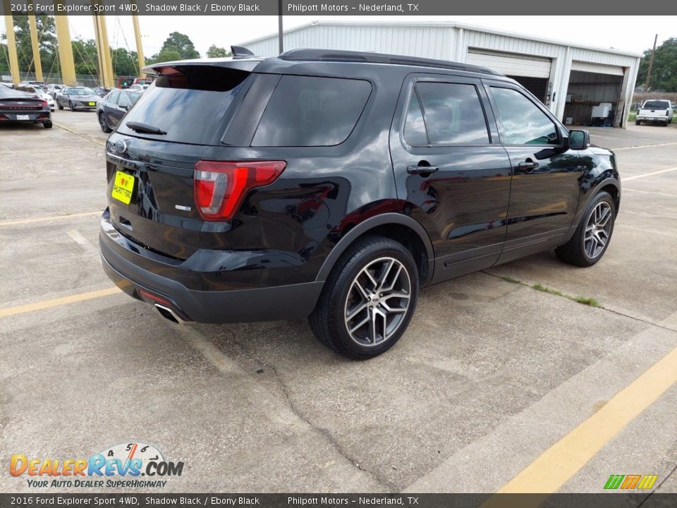 2016 Ford Explorer Sport 4WD Shadow Black / Ebony Black Photo #3
