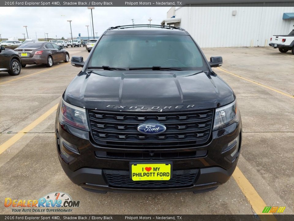 2016 Ford Explorer Sport 4WD Shadow Black / Ebony Black Photo #9