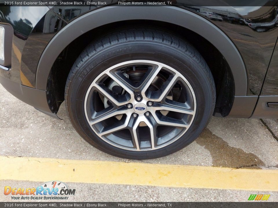 2016 Ford Explorer Sport 4WD Shadow Black / Ebony Black Photo #10