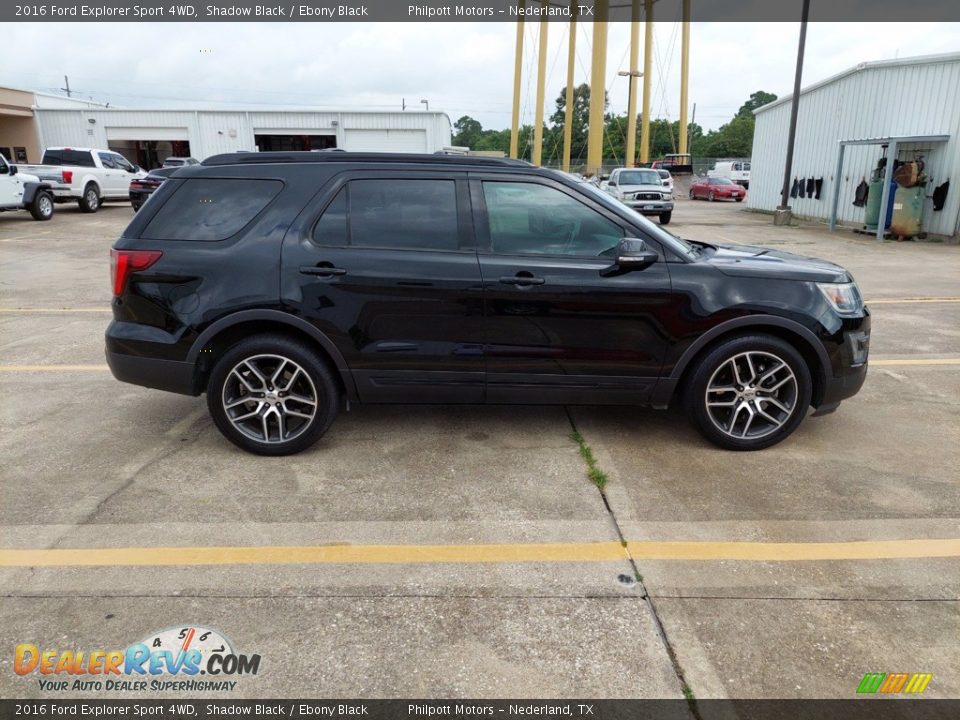 2016 Ford Explorer Sport 4WD Shadow Black / Ebony Black Photo #12