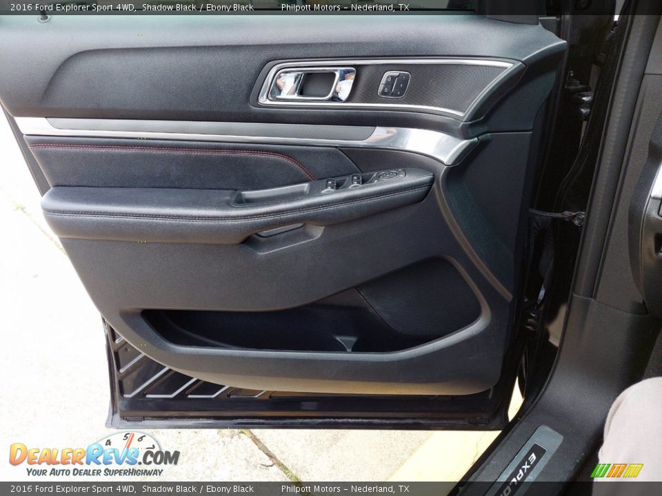 2016 Ford Explorer Sport 4WD Shadow Black / Ebony Black Photo #13