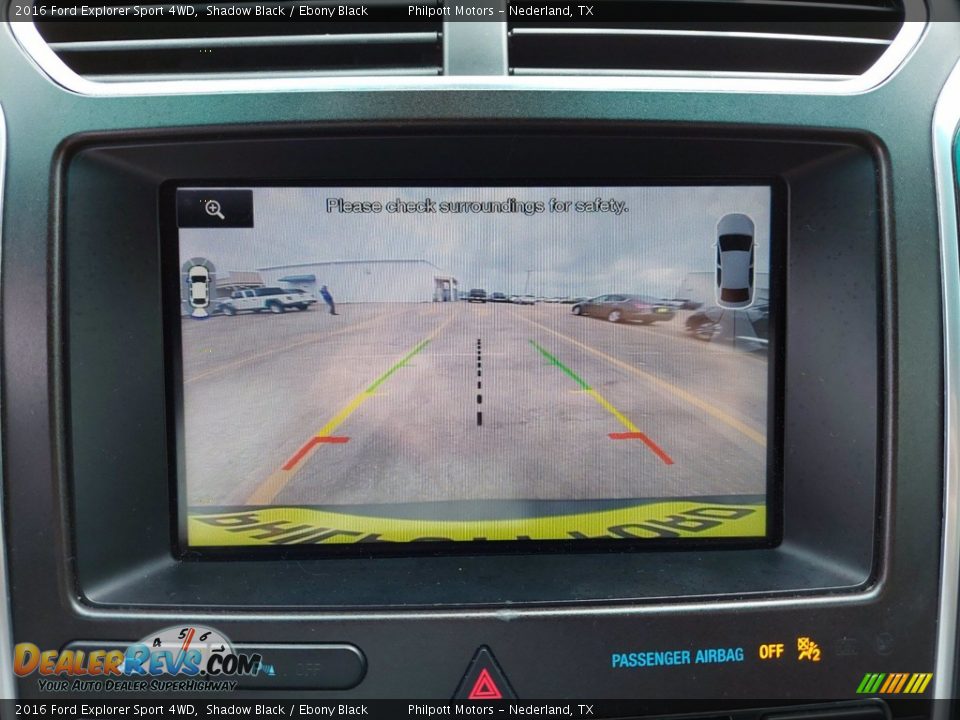 2016 Ford Explorer Sport 4WD Shadow Black / Ebony Black Photo #20