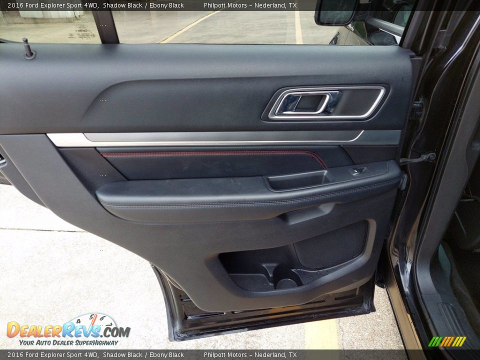 2016 Ford Explorer Sport 4WD Shadow Black / Ebony Black Photo #25