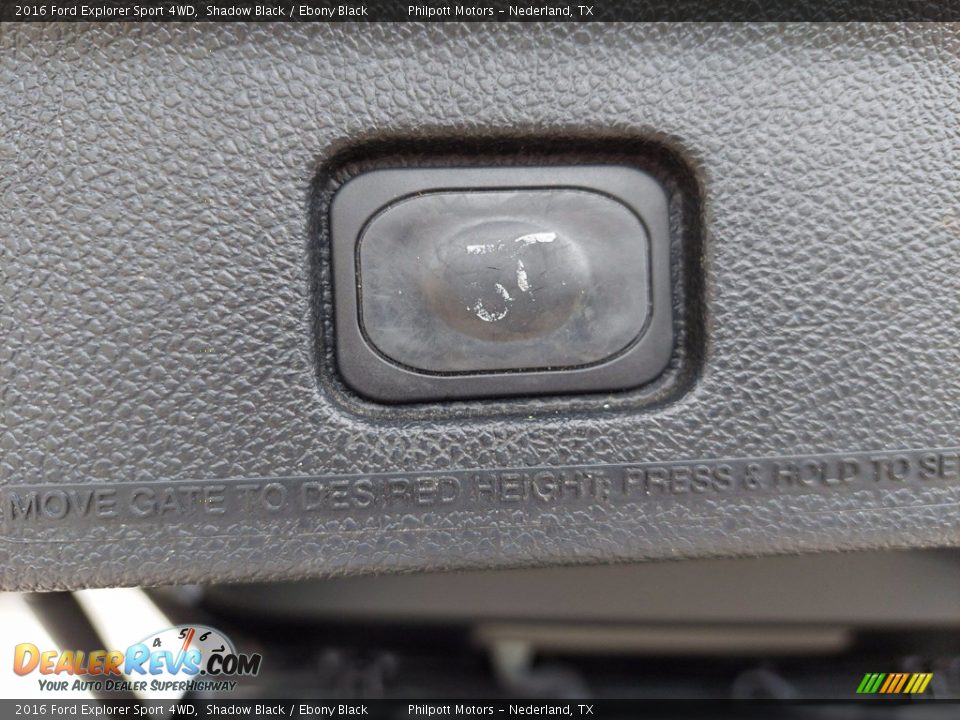 2016 Ford Explorer Sport 4WD Shadow Black / Ebony Black Photo #27