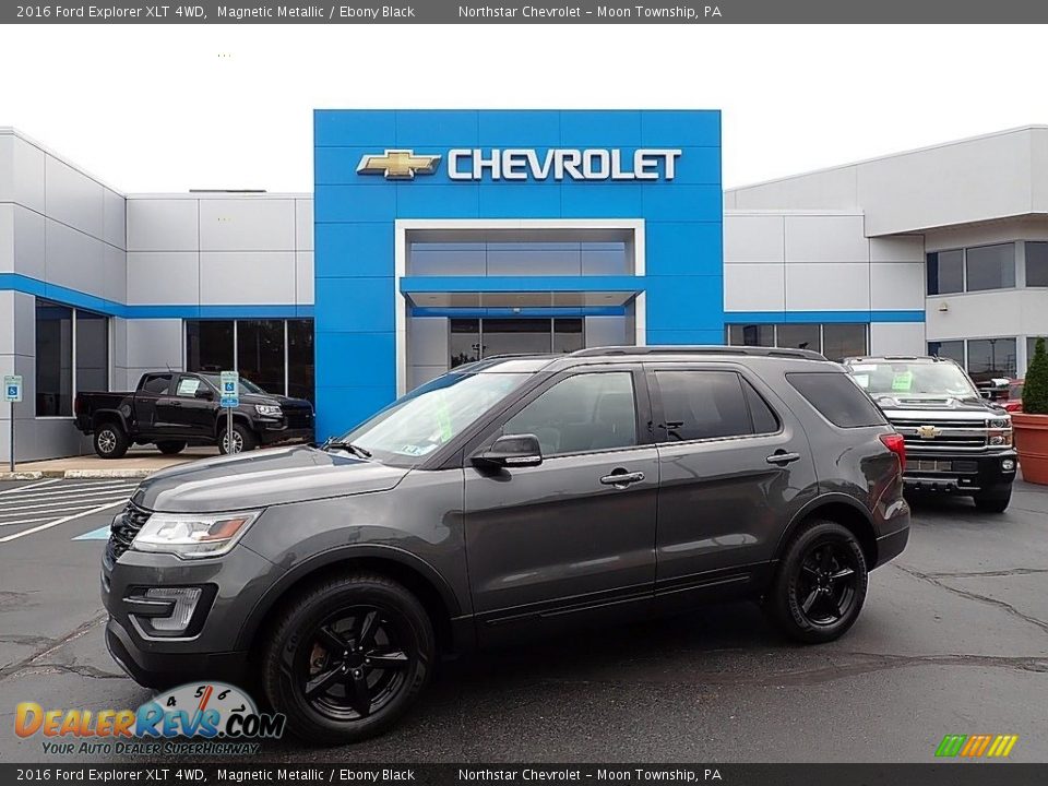2016 Ford Explorer XLT 4WD Magnetic Metallic / Ebony Black Photo #1