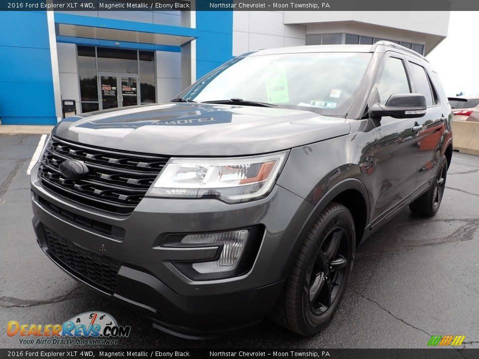 2016 Ford Explorer XLT 4WD Magnetic Metallic / Ebony Black Photo #2