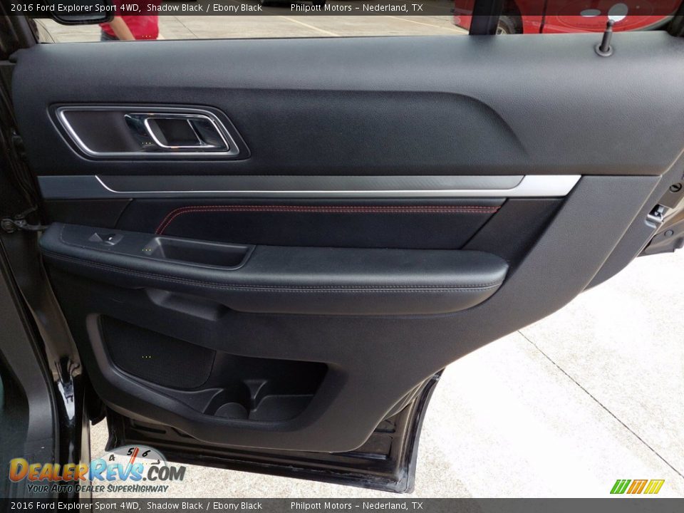 2016 Ford Explorer Sport 4WD Shadow Black / Ebony Black Photo #28
