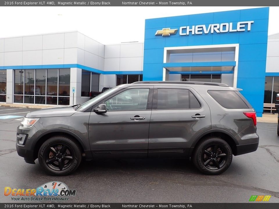2016 Ford Explorer XLT 4WD Magnetic Metallic / Ebony Black Photo #3