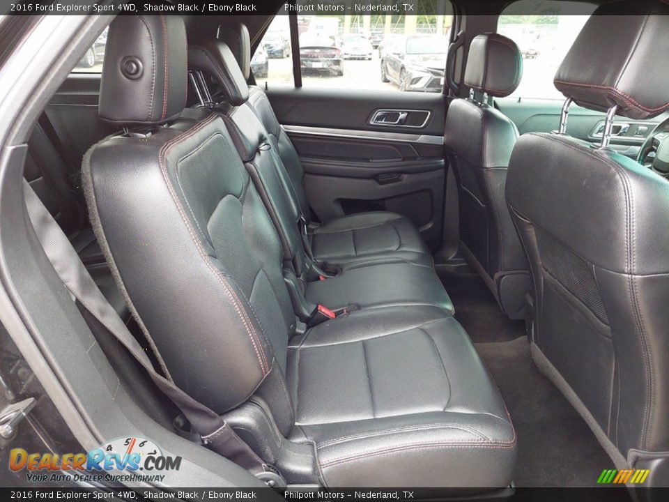 2016 Ford Explorer Sport 4WD Shadow Black / Ebony Black Photo #29