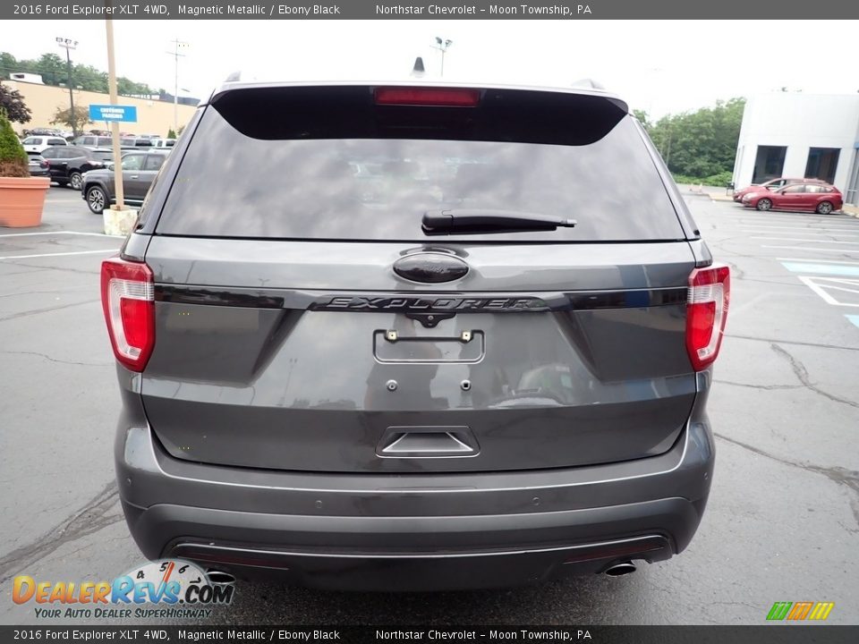 2016 Ford Explorer XLT 4WD Magnetic Metallic / Ebony Black Photo #6