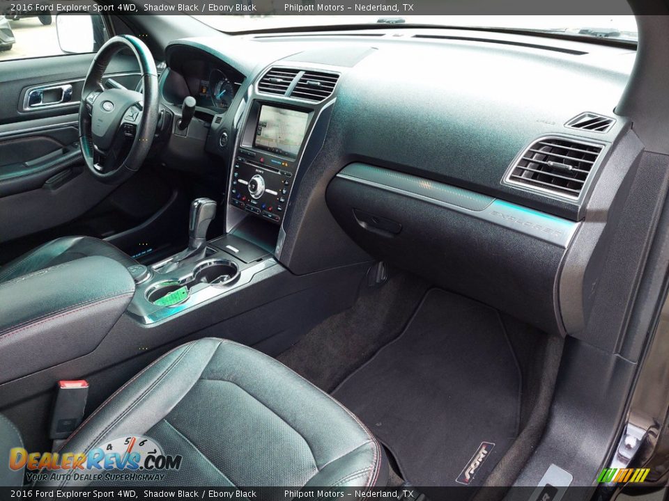 2016 Ford Explorer Sport 4WD Shadow Black / Ebony Black Photo #32