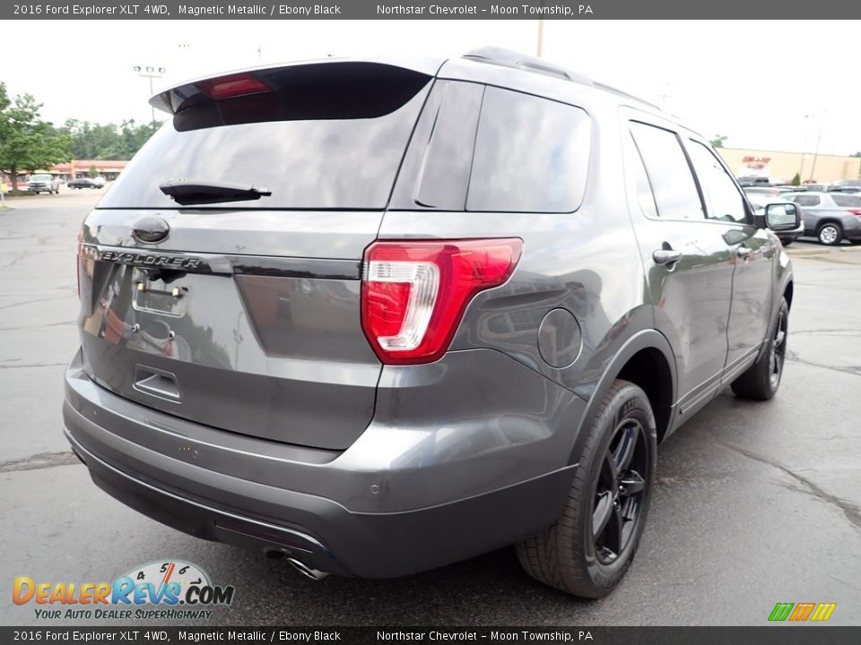 2016 Ford Explorer XLT 4WD Magnetic Metallic / Ebony Black Photo #8