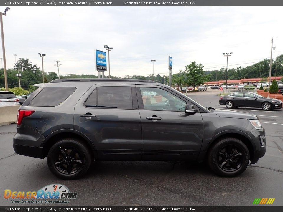2016 Ford Explorer XLT 4WD Magnetic Metallic / Ebony Black Photo #10