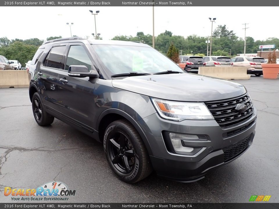 2016 Ford Explorer XLT 4WD Magnetic Metallic / Ebony Black Photo #11