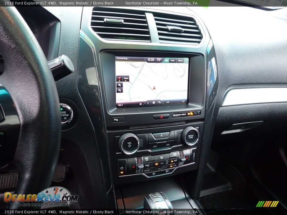 2016 Ford Explorer XLT 4WD Magnetic Metallic / Ebony Black Photo #27