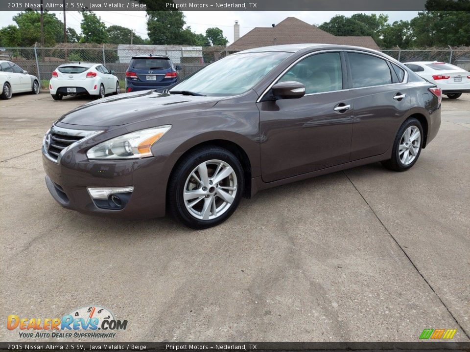 2015 Nissan Altima 2.5 SV Java Metallic / Beige Photo #2