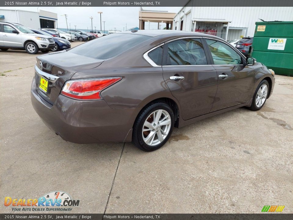 2015 Nissan Altima 2.5 SV Java Metallic / Beige Photo #3