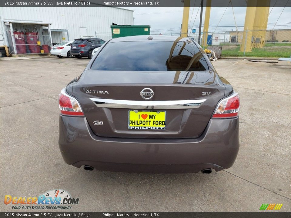 2015 Nissan Altima 2.5 SV Java Metallic / Beige Photo #8