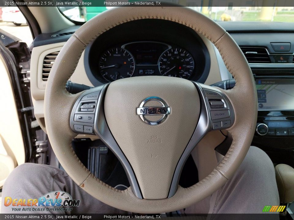 2015 Nissan Altima 2.5 SV Java Metallic / Beige Photo #15