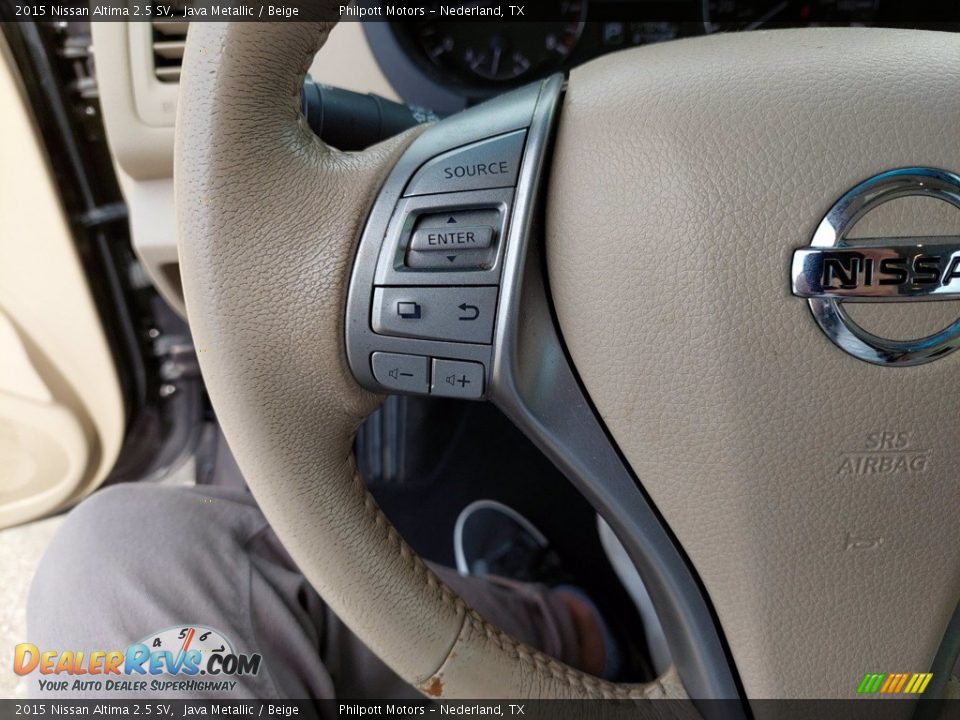 2015 Nissan Altima 2.5 SV Java Metallic / Beige Photo #16